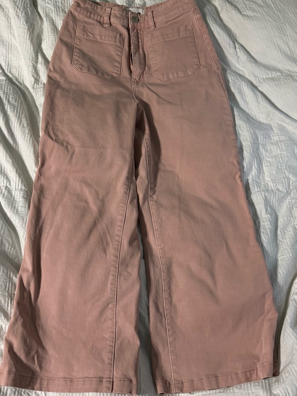 ROLLAS High Rise Wide Leg Sailor Jeans Pink Women's Size 27 - Picture 10 of 14